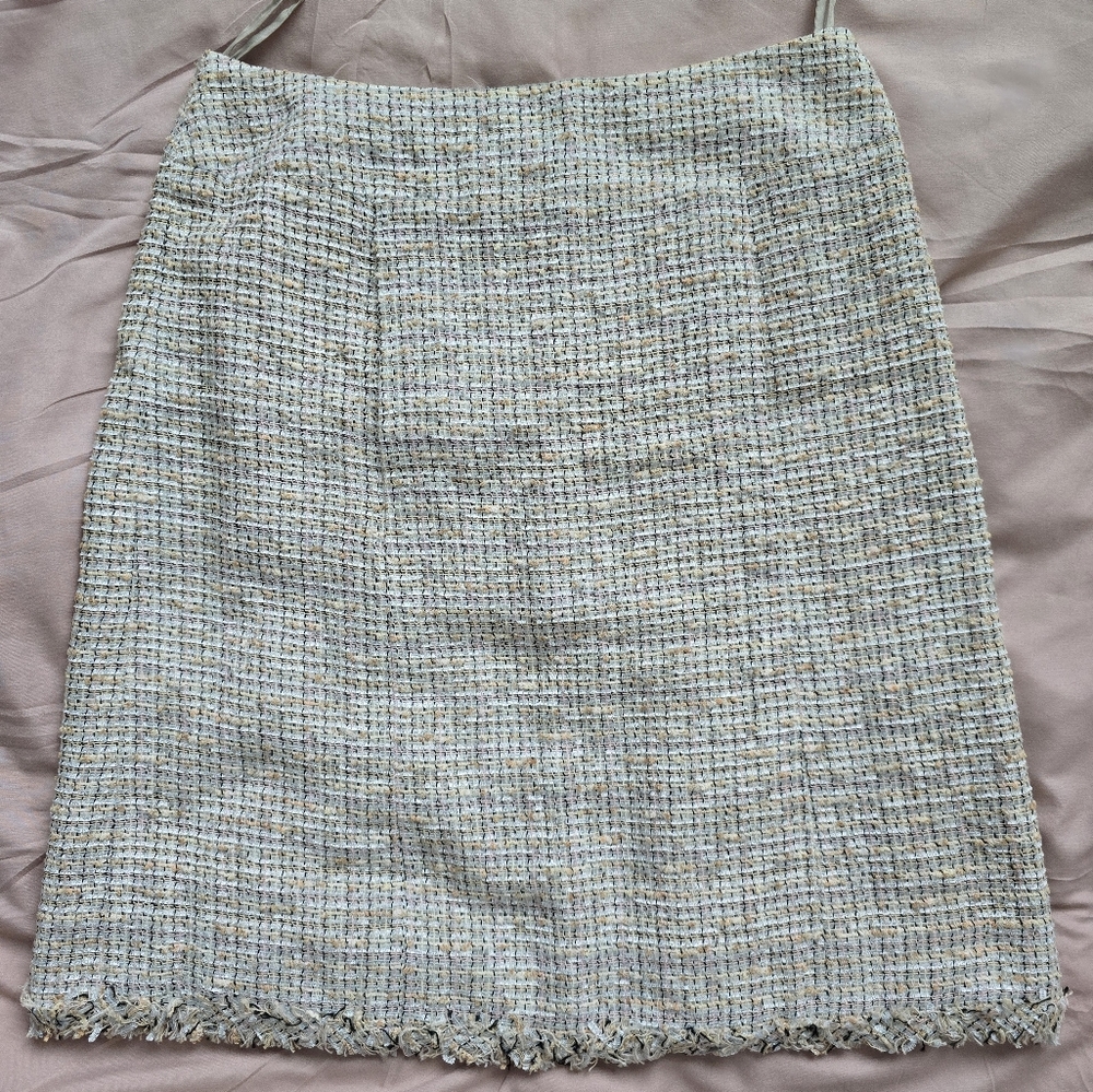 SOLD-Chanel Tweed Runway skirt NWT